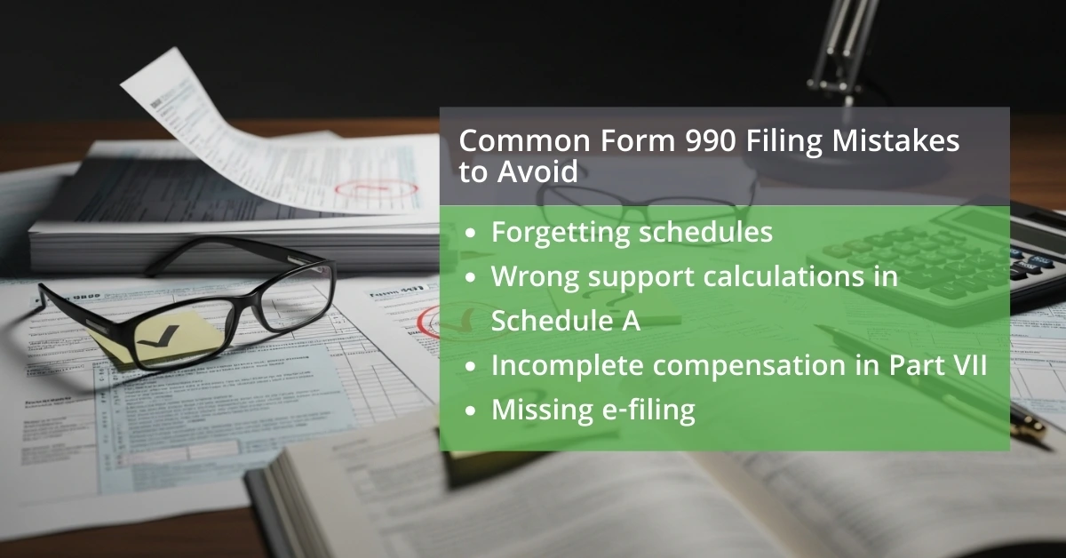 Common Form 990 Filing Mistakes to Avoid