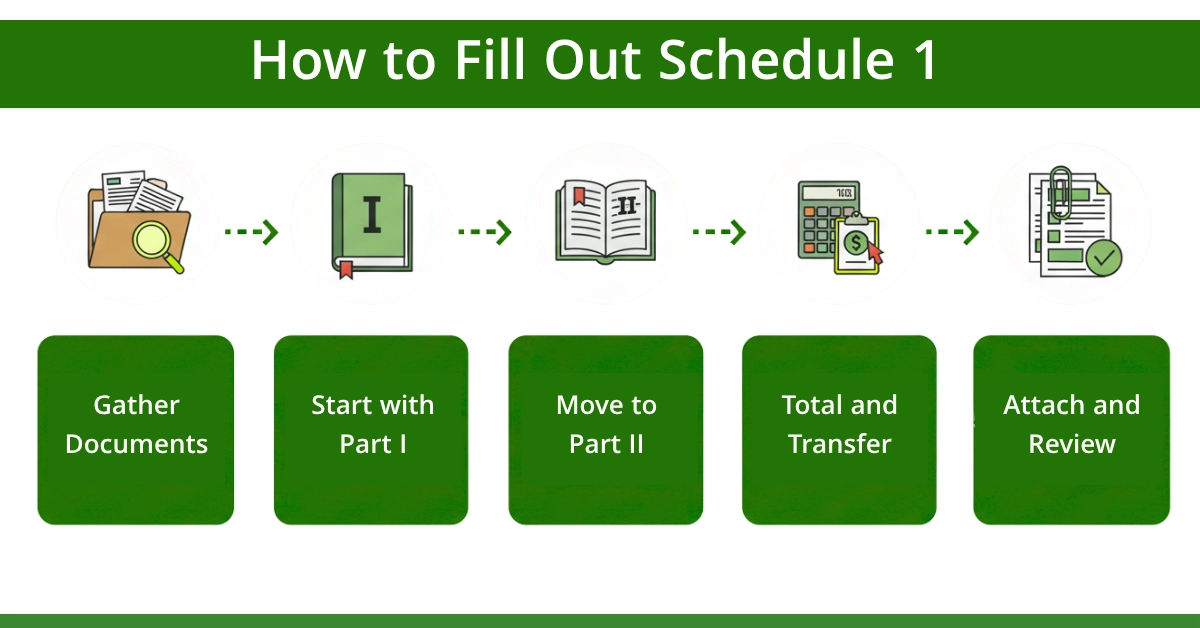 How to Fill Out Schedule 1