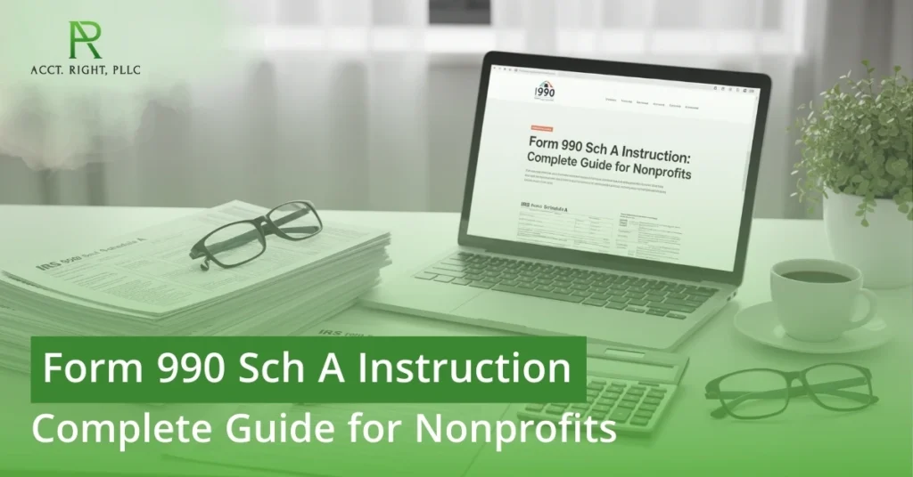 Form 990 Sch A Instruction